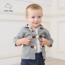 宝宝连帽开衫编织视频,温暖一冬的爱心之作